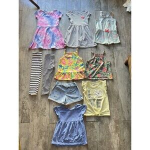 Toddler Girls Kids Huge Lot Set of 10 Piece Outfit Wardrobe Mix & Match 5T 5